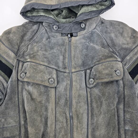 Vintage Geronimo Genuine Leather Bomber Jacket - Picture 2 of 9